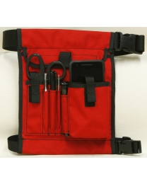 Nurse Organizer Pack with Waist Belt and Leg Strap Red - Ruffian Specialties 60-04-0005